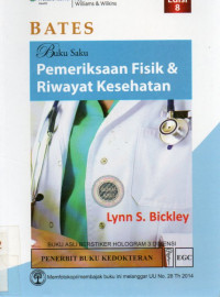 Image of BATES : Buku Saku Pemeriksaan Fisik & Riwayat Kesehatan Ed. 8