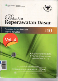 Buku ajar keperawatan dasar vol. 4 e/10 (bks)