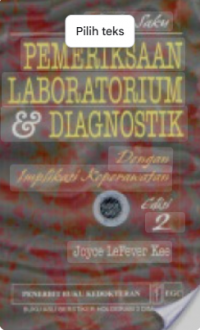 Image of Buku Saku : Pedoman Pemeriksaan Laboratorium & Diagnostik