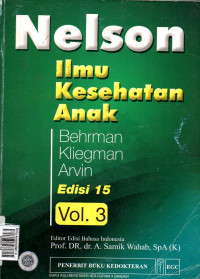 Ilmu kesehatan anak nelson, Ed/15 Vol 3