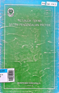 Petunjuk teknis sistem pengendalian proyek